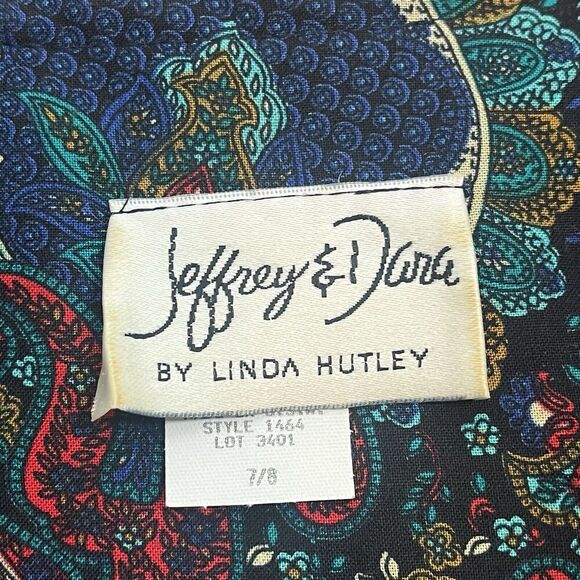 Jeffrey & Dara Linda Hutley Vintage Crop Floral Quilted Blazer Womens Size 7/8 - Picture 6 of 9